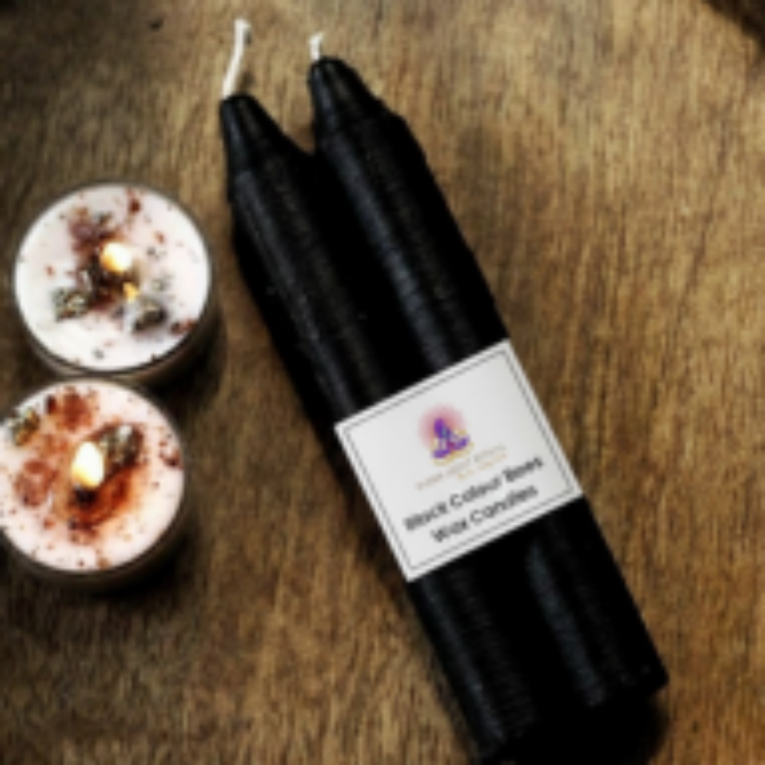 Black Colour Bees Wax Candles