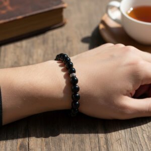 Black Onyx Bead Bracelet