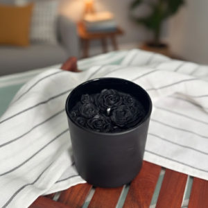 Black Rose Vanilla Scented Soy Candle
