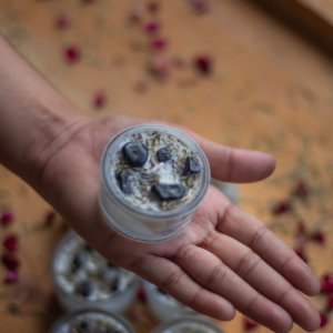 Black Tourmaline + Thyme Soy wax Tealight Candle