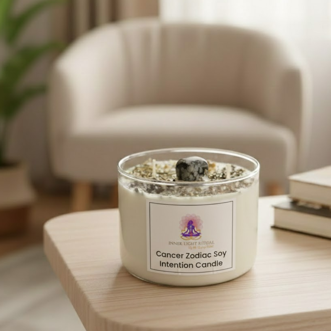 Cancer Zodiac Soy Intention Candle