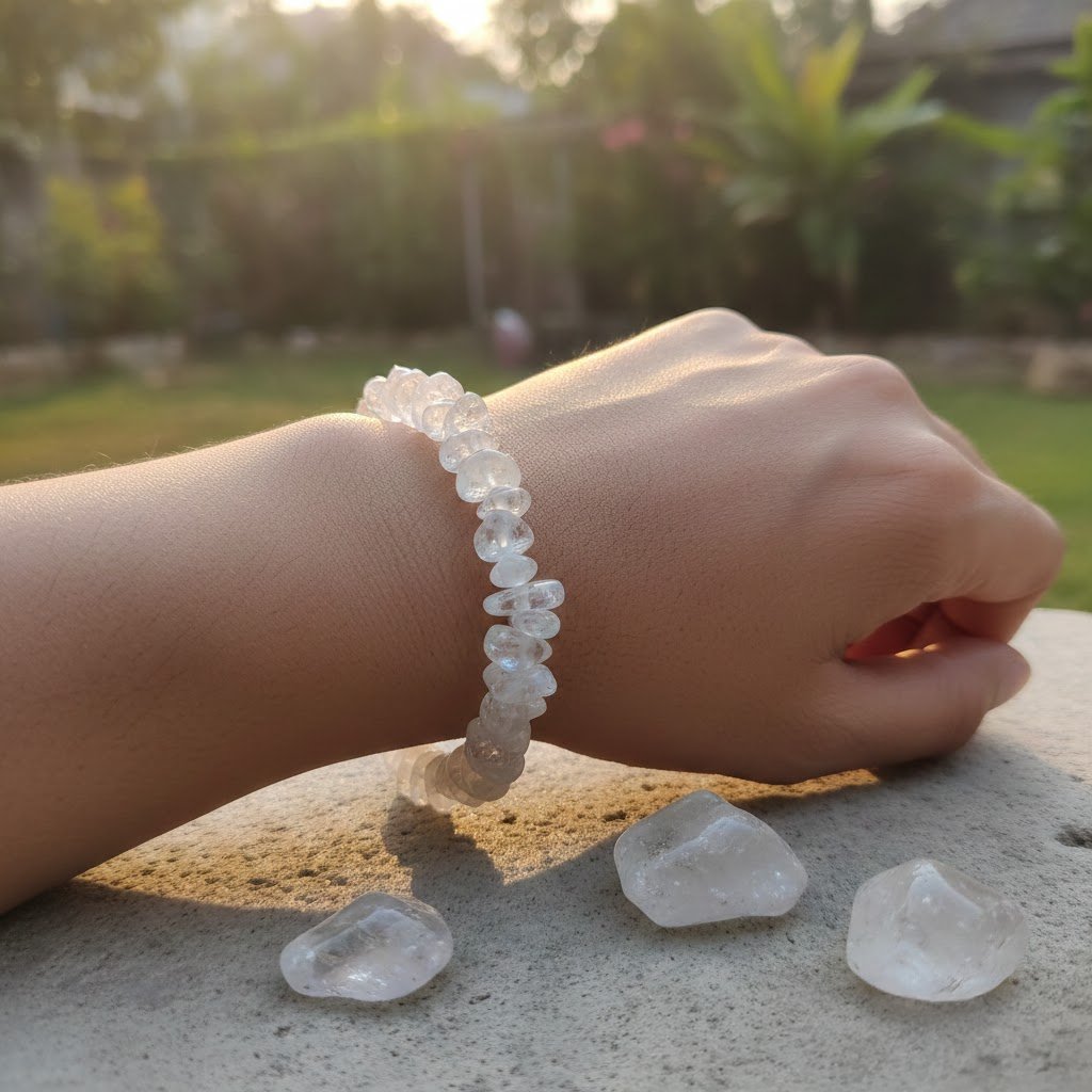 Clear Quartz Chips Bracelet