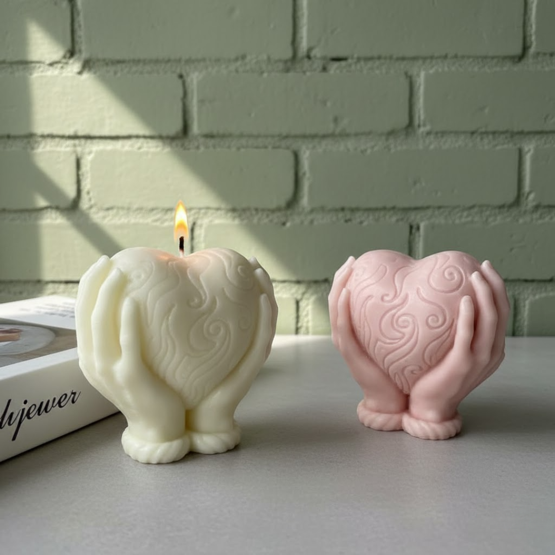 Emotional Healing Heart Flame Candle