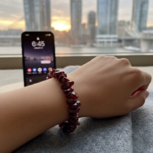 Garnet Chips Bracelet