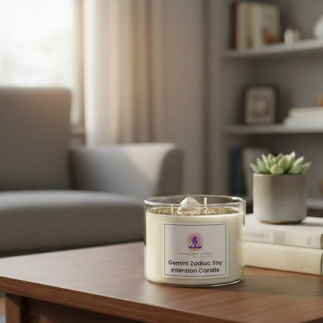 Gemini Zodiac Soy Intention Candle