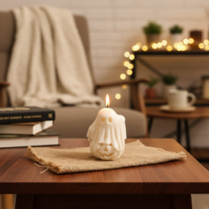 Ghost Shaped Halloween Soy Scented Candle