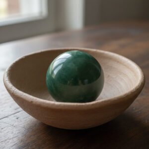 Indian Green Jade Sphere