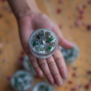Jade + Peppermint Soy wax Tealight Candle