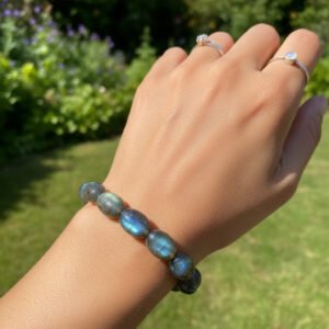 Labradorite Bead Bracelet