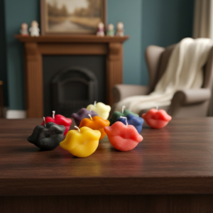 Lip Figurine Beeswax Candle