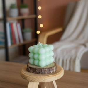 Mint Green Bubble Scented Candle