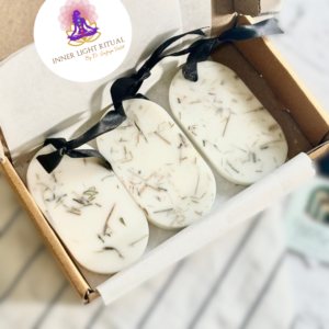 Oval Lime & Lemongrass Scented Soy Wax Sachet