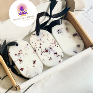 Oval Rose & Tea-Rose Scented Soy Wax Sachets