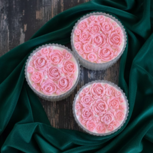 Pink Rose bouquet Soy Scented Candle
