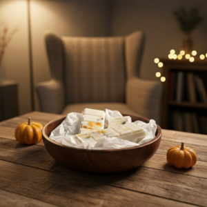 Pumpkin Spice Essential Oil blend infused Wax Melt Snap Bar