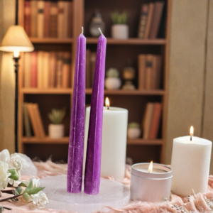 Purple Taper Candle