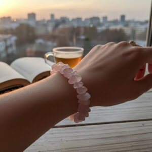 Rose Quartz Chips Bracelet