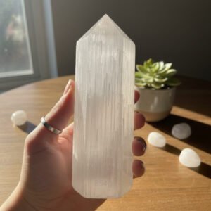 Six Facet Selenite Tower