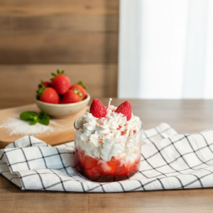 Strawberry Dessert Soy Scented Candle