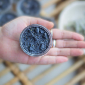 Thyme + Black Tourmaline + Black Colour Scented Tealight Candle